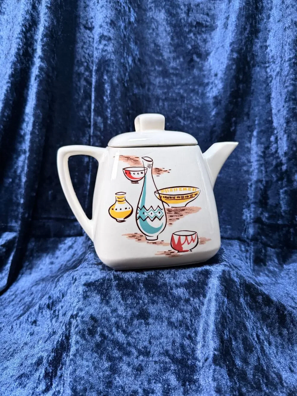 Vintage Ceramic Stanford Sebring Teapot – Atomic Pottery Design Model 509-B